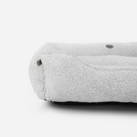 Furry Sleeper Dog Bed in Gray - Chester & Lee