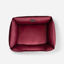 Vibrant Velvet Sleeper Dog Bed in Wine - Chester & Lee