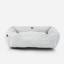 Furry Sleeper Dog Bed in Gray - Chester & Lee