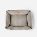 Fancy Corduroy Sleeper Dog Bed in Taupe - Chester & Lee
