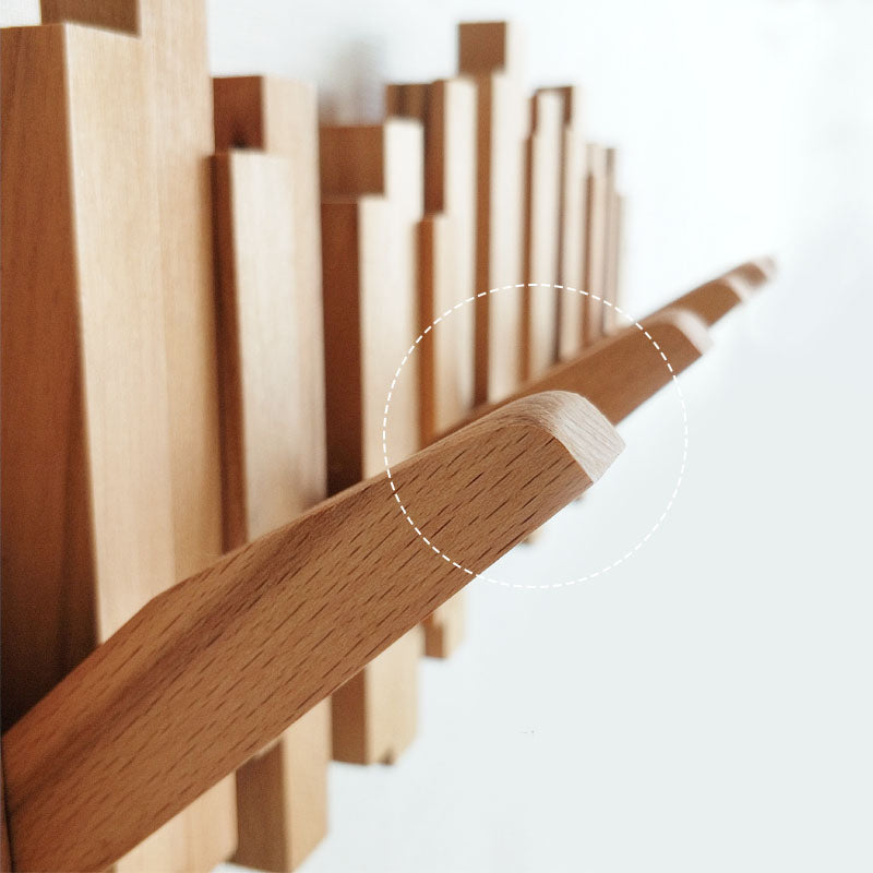 Hanging Wall Rack with Folding Pegs