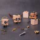 Wood Robots DIY Building Kit (2) - Backpack Keychains