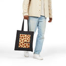 Amour Giraffe Print Canvas Tote Bag