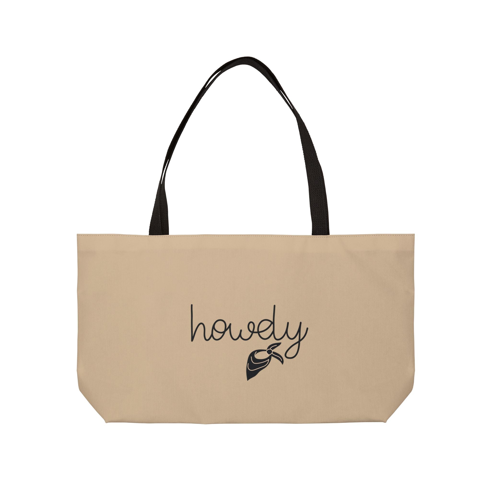 Howdy Tote Bag in Pastel Grey