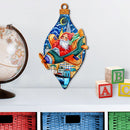 Santa & Airplane Sleigh Door Hanger Decor