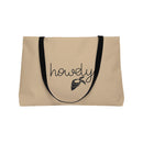 Howdy Tote Bag in Pastel Grey