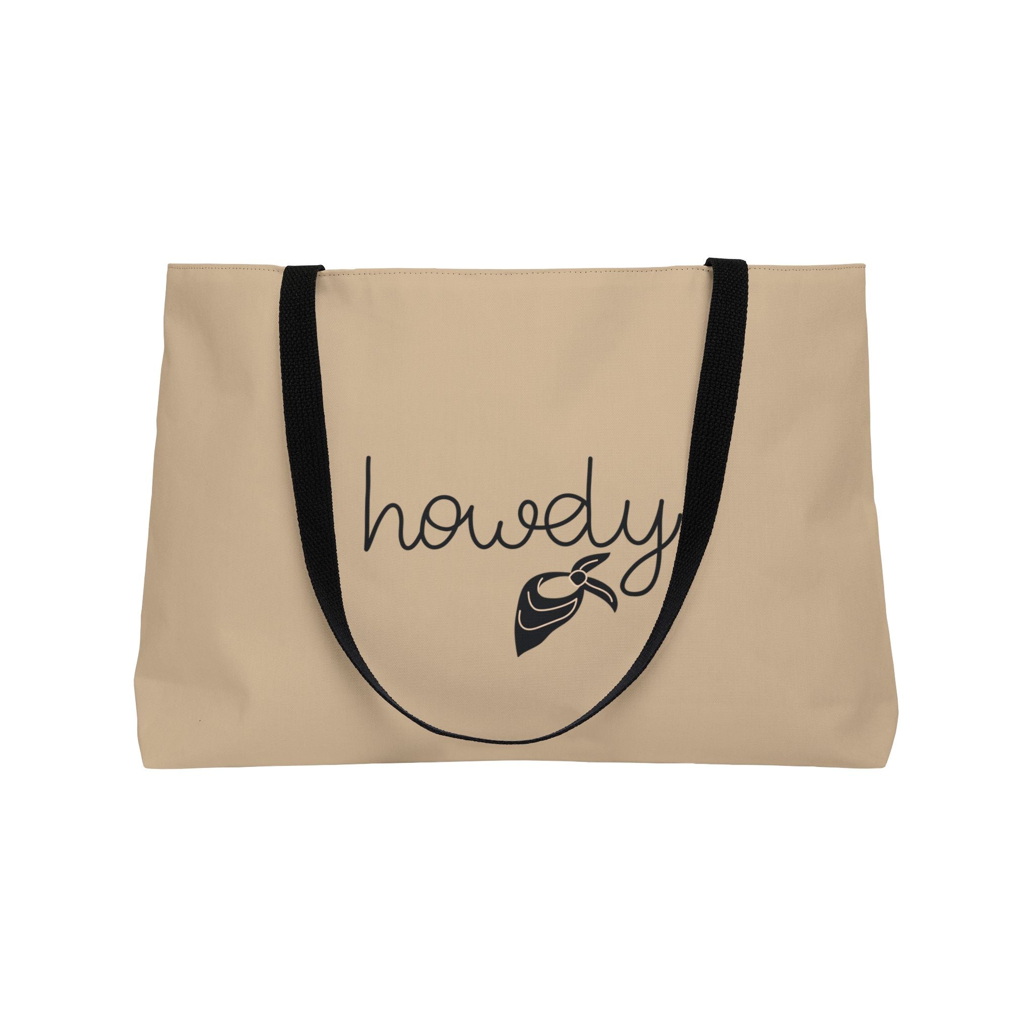 Howdy Tote Bag in Pastel Grey