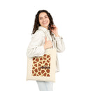 Amour Giraffe Print Canvas Tote Bag