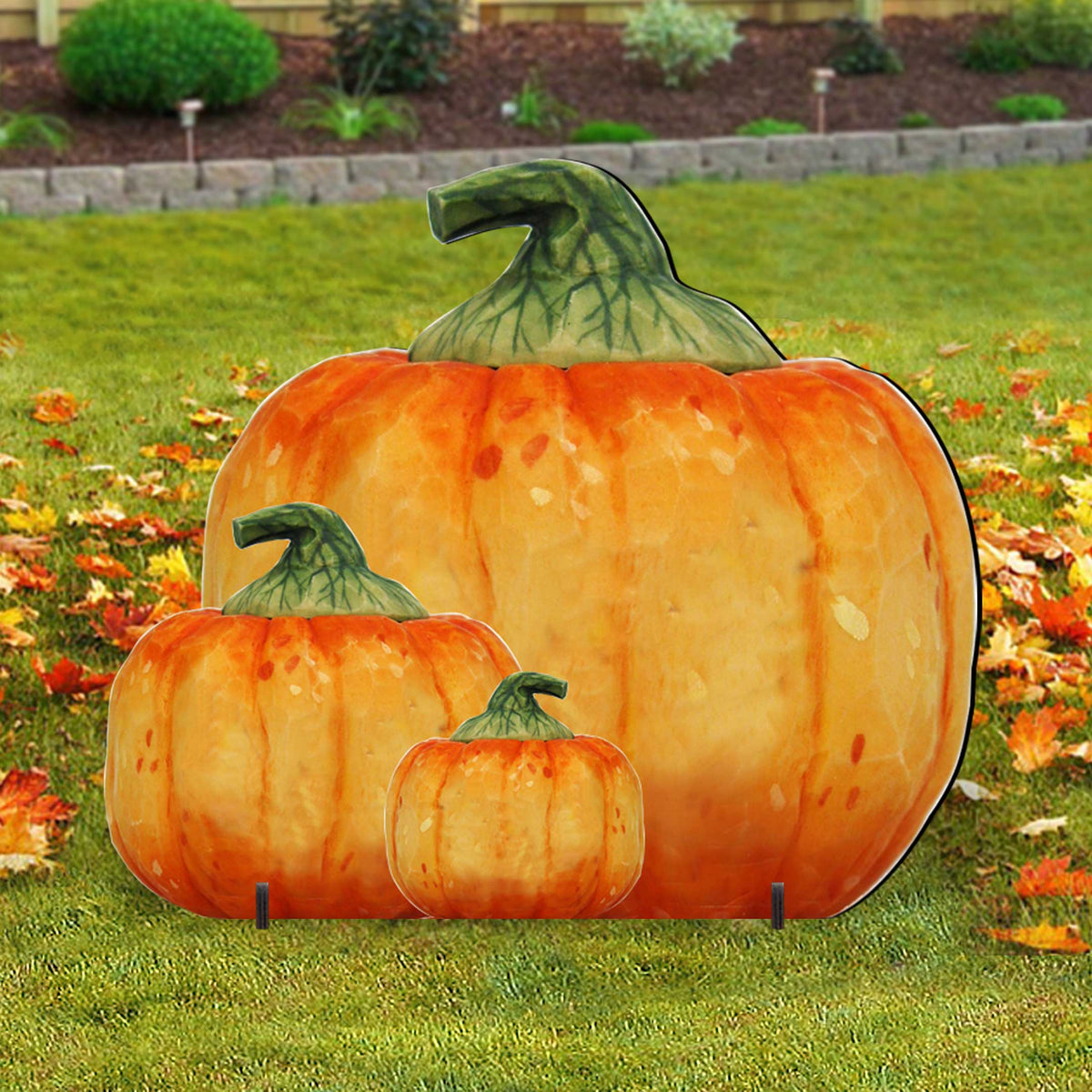 Harvest Pumpkins Large Outdoor Yard Decor