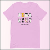 Purrfect Love Cat Unisex T-shirt