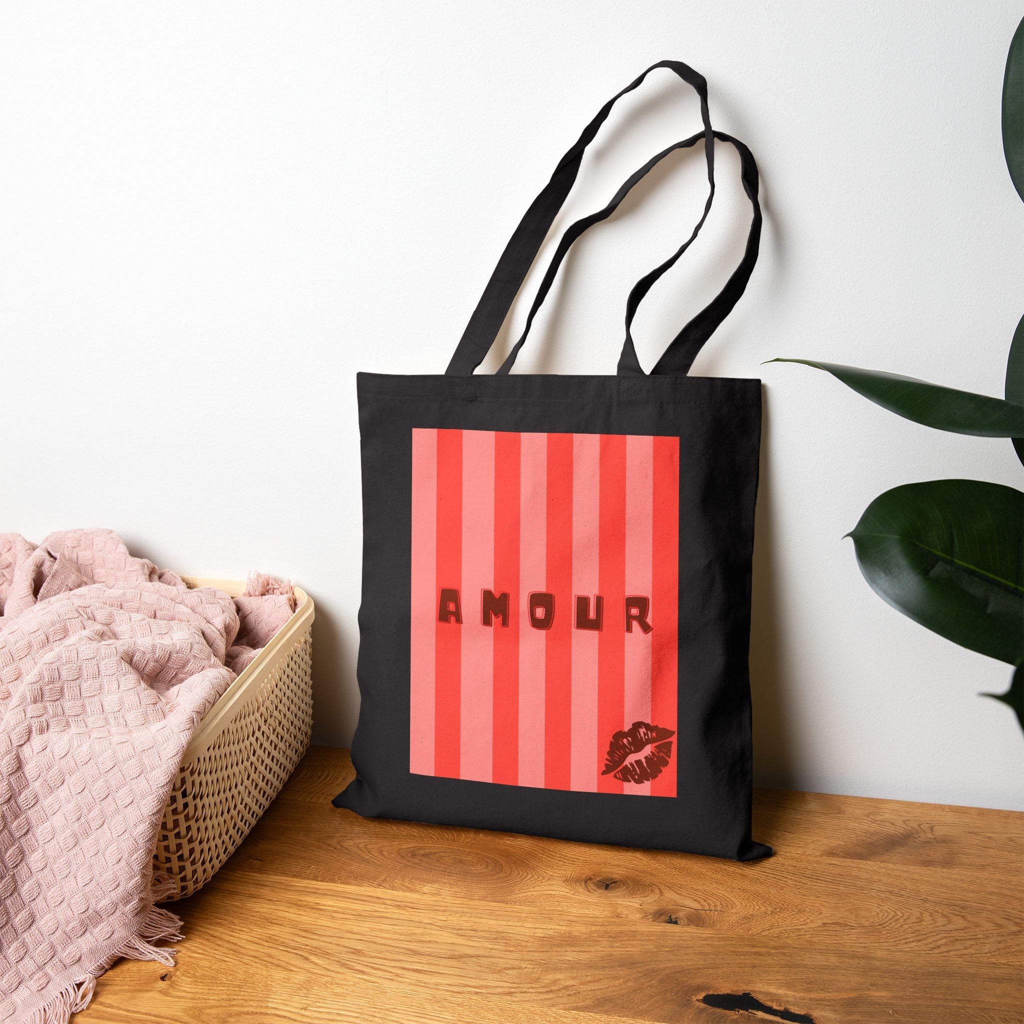 AMOUR Canvas Tote Bag