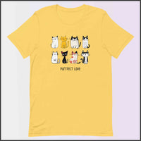 Purrfect Love Cat Unisex T-shirt