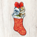Christmas Morning Kitten Surprise Door Hanger