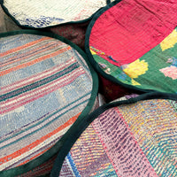 Vintage Kantha Quilt Pet Bed