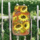 Sunflower Mason Jar Door Decor