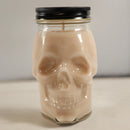 Mahogany Teakwood Scented Skull Candle