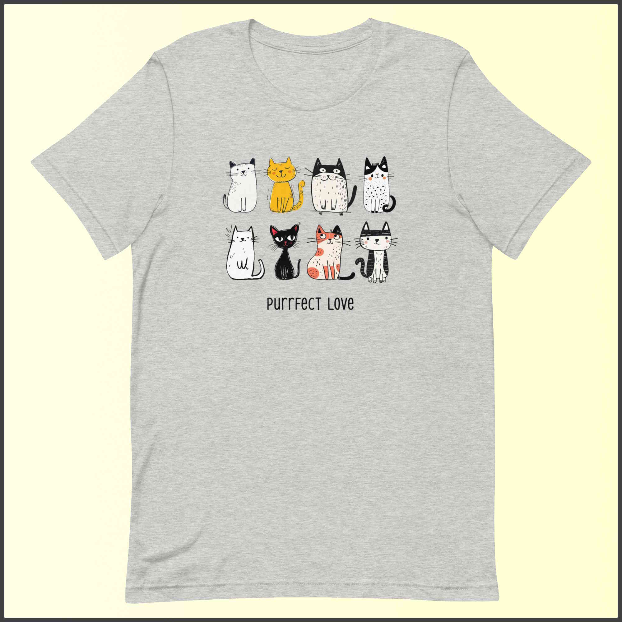 Purrfect Love Cat Unisex T-shirt