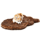 PupRug by Paw.com® Faux Fur Orthopedic Dog Bed: Curve Brown