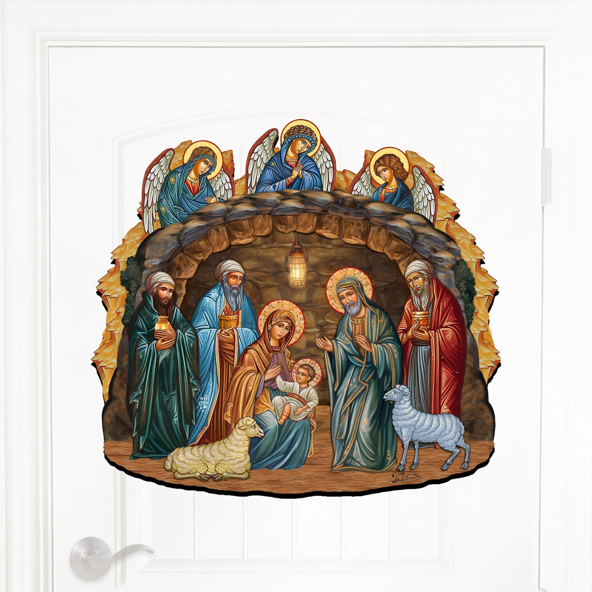Orthodox Nativity Scene Door Hanger