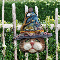 Halloween Eve Cat Halloween Door Decor by G. DeBrekht - Thanksgiving Halloween Decor - 8161039H