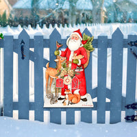 Nordic Santa & Woodland Friends Door Decor