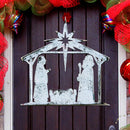 Rising Star Nativity Rustic Door Hanger