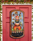 Cute Scarecrow Autumn Wood Door Art