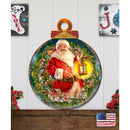 Vintage Santa Christmas Door Decor