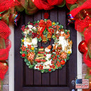 Snowmen Christmas & Winter Door Wreath
