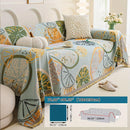 Boho Chic Double-sided Chenille Sofa Cover with Tassels - All-Season