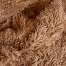 PupRug® Luxe Faux Fur Orthopedic Dog Bed: Plush Sheep Tan