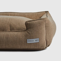 Warby Beige Lounge Dog Bed by Jax & Bones