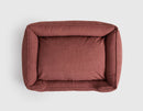 Warby Cranberry Lounge Dog Bed by Jax & Bones