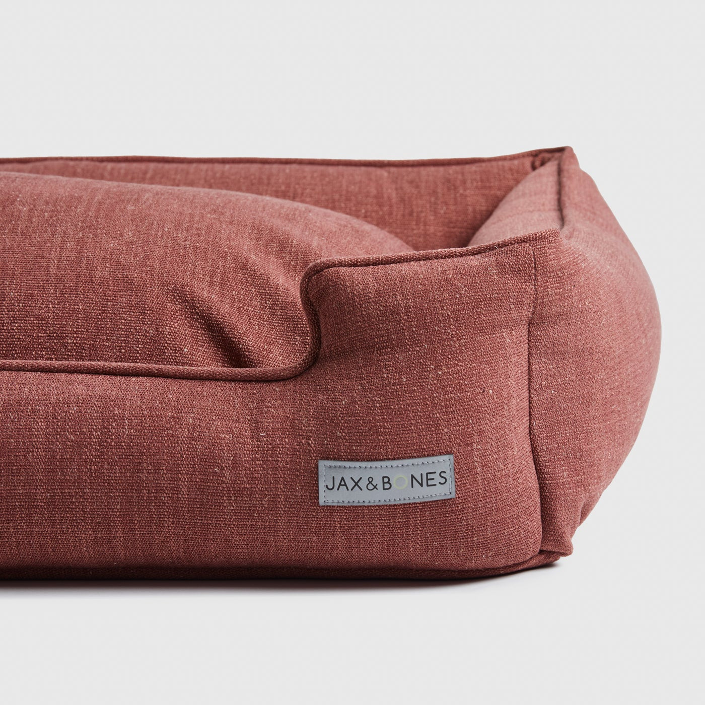 Warby Cranberry Lounge Dog Bed by Jax & Bones