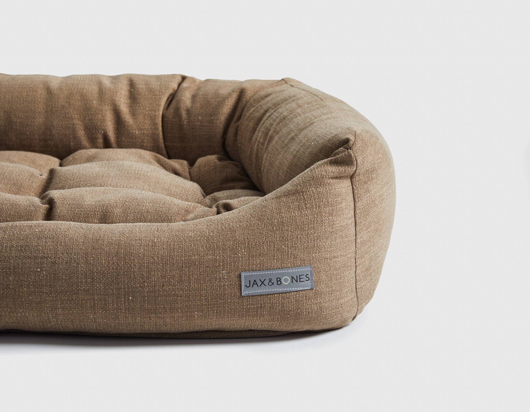 Warby Beige Napper Dog Bed by Jax & Bones