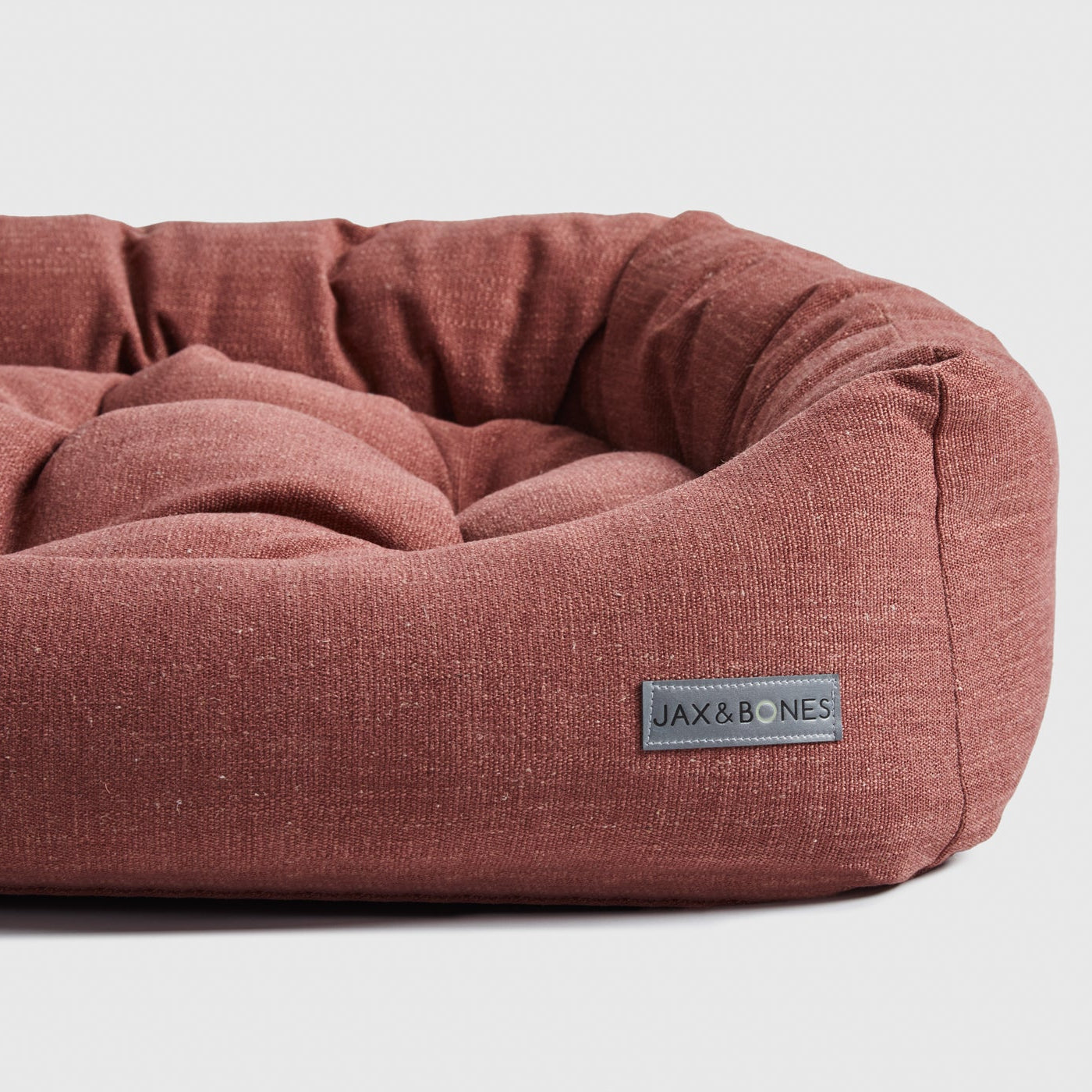 Warby Cranberry Napper Dog Bed by Jax & Bones