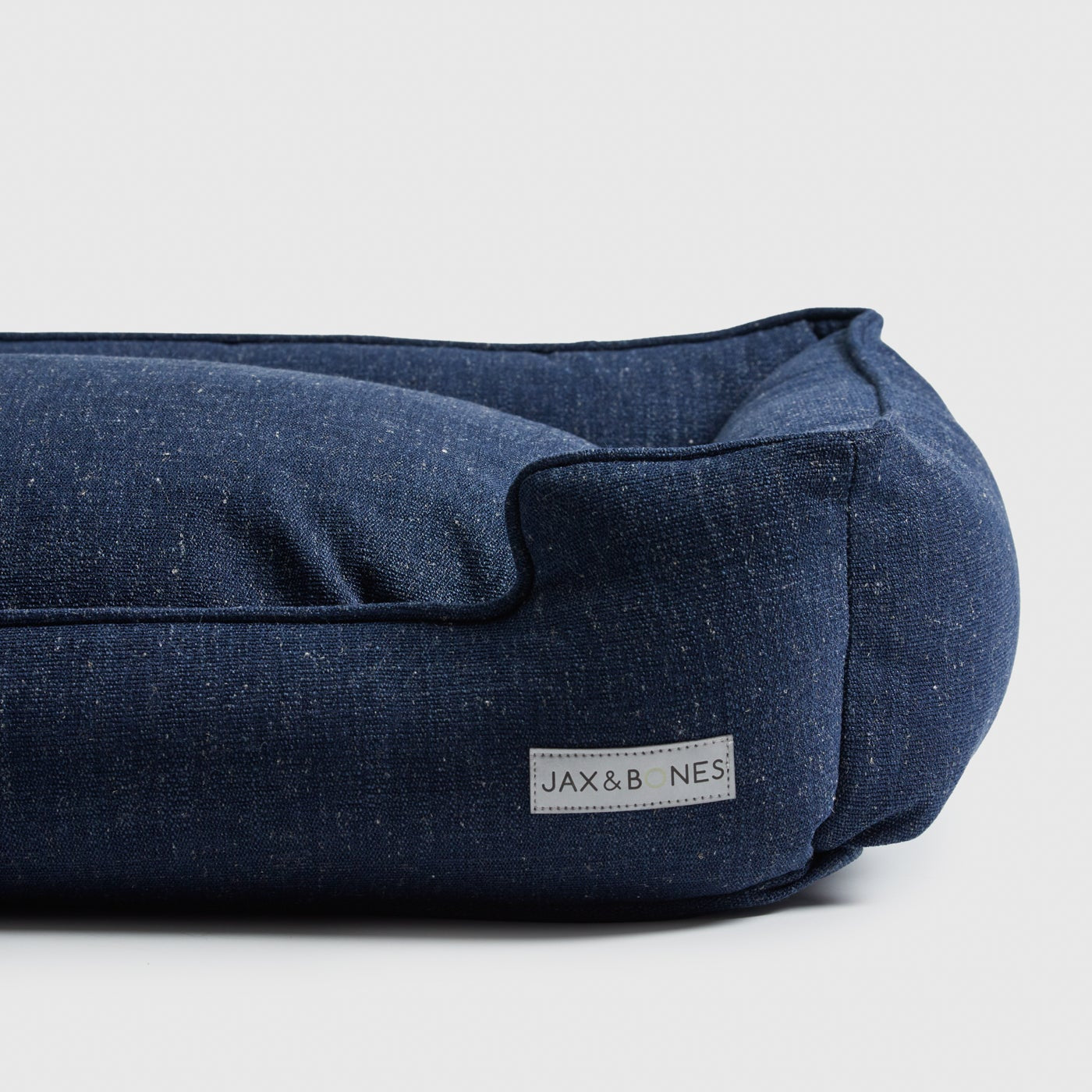 Warby Navy Lounge Dog Bed by Jax & Bones
