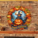 Happy Halloween Wreath Door Art