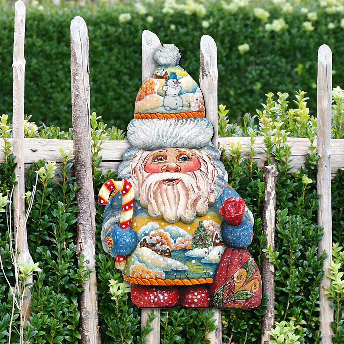 Christmas Gnome Santa Clause & Candy Cane Door Hanger