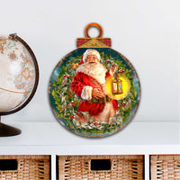 Vintage Santa Christmas Door Decor