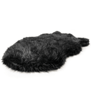 PupRug by Paw.com®  Faux Fur Orthopedic Dog Bed: Curve Midnight Black