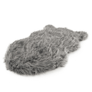 PupRug by Paw.com® Faux Fur Orthopedic Dog Bed: Curve Charcoal Grey