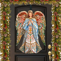 Elegant Angel of Hope Wood Art