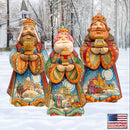 Three Kings Set Outdoor Nativity 3 Piece Display