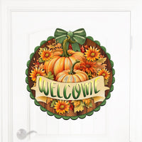 Welcome Fall Wooden Front Door Sign