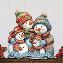 Snowman Family Holiday Door Decor