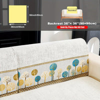 Pet Proof Couch Cover - Boho Chenille Sofa Cover with Tree Embroidery