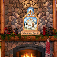 Peace on Earth Door Hanger