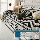 Boho-Chic All-Season Sofa Cover | Light Gray & Pet Proof Couch Cover