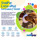 Lotus  Enrichment Lick Mat with Suction Cups - 8"